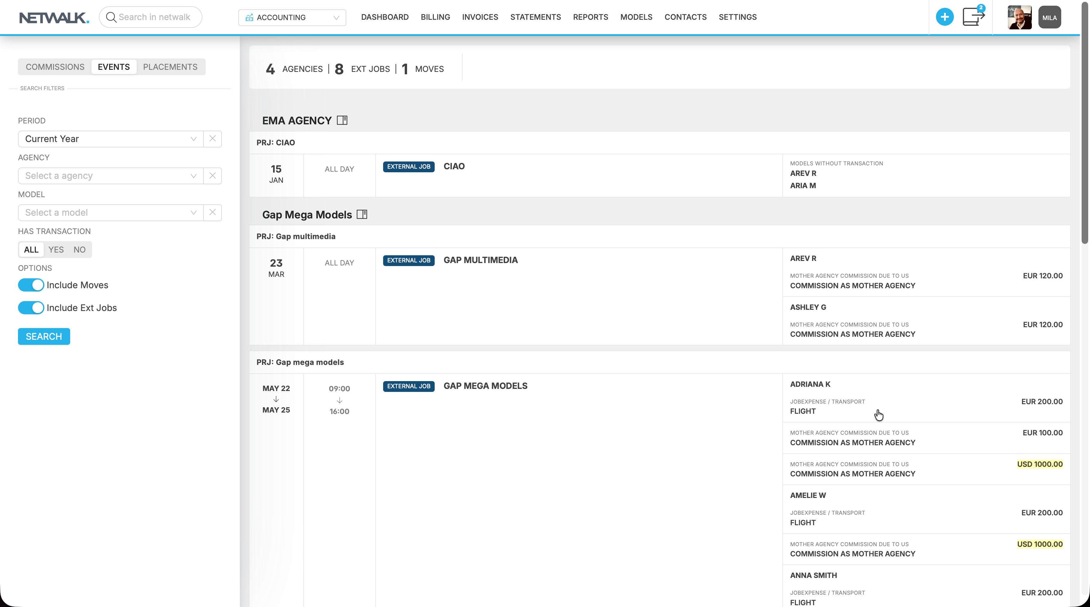 Billing Events